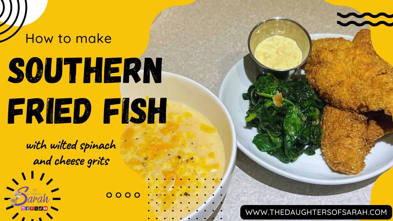 Southern Fried Fish & Wilted Spinach