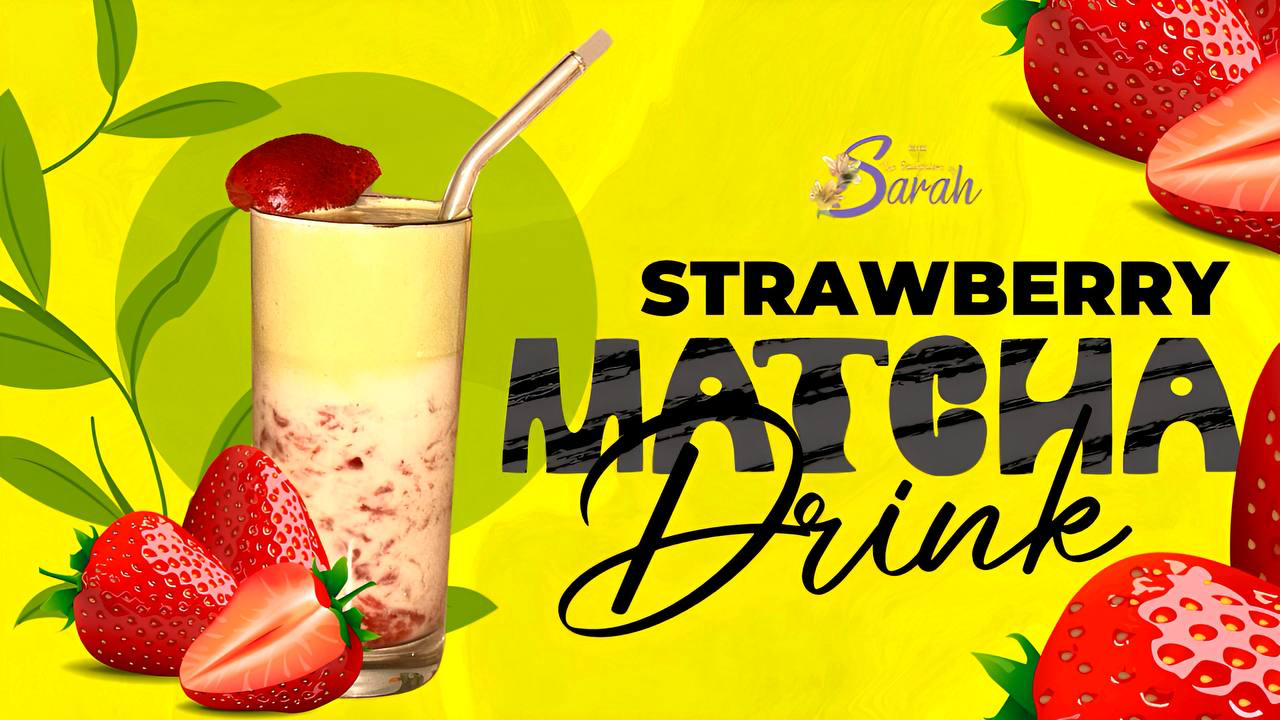 Strawberry Matcha Drink